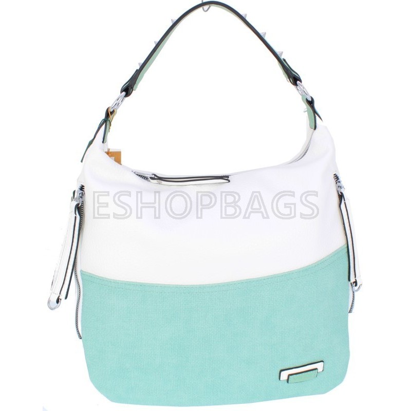 ΓΥΝΑΙΚΕΙΑ ΤΣΑΝΤΑ ΩΜΟΥ VERDE ΠΡΑΣΙΝΟ / ΑΣΠΡΟ TSA.101.01.03.185 16-5546