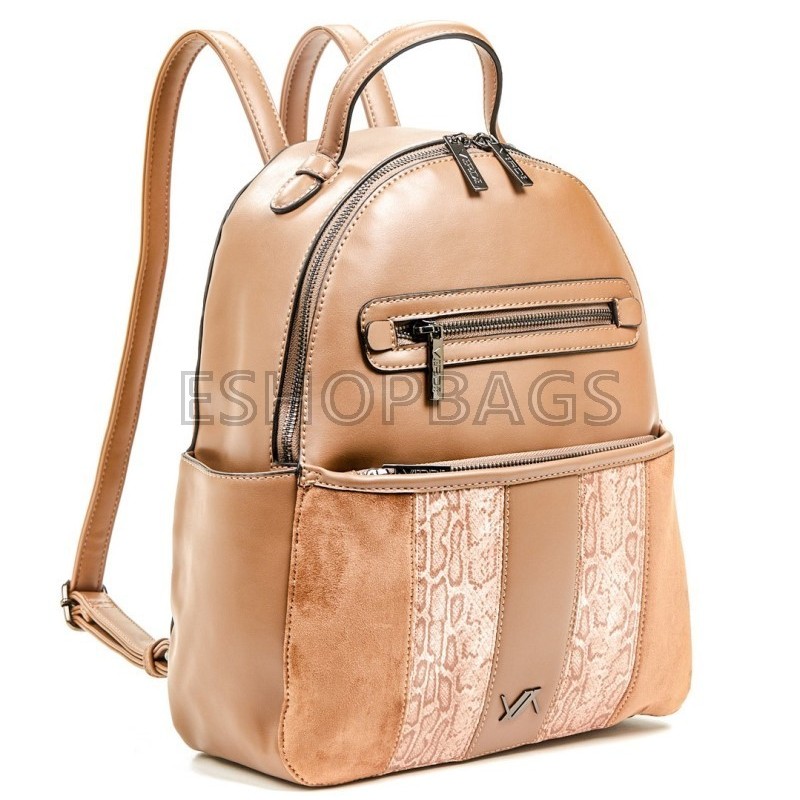 ΓΥΝΑΙΚΕΙΑ ΤΣΑΝΤΑ ΠΛΑΤΗΣ – BACKPACK VERDE 29*11*32 TAUPE TSA.101.01.05.183 16-5747