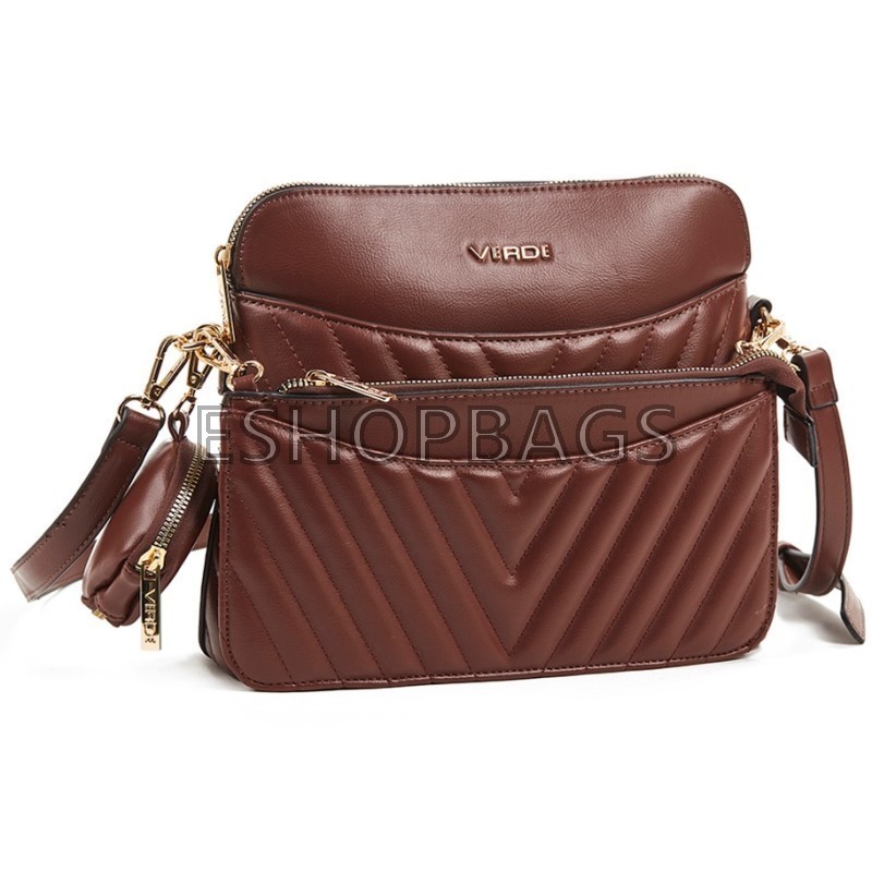 ΓΥΝΑΙΚΕΙΑ ΤΣΑΝΤΑ ΧΙΑΣΤΙ VERDE 26*23*9 ΚΑΦΕ TSA.101.01.02.080 16-6073