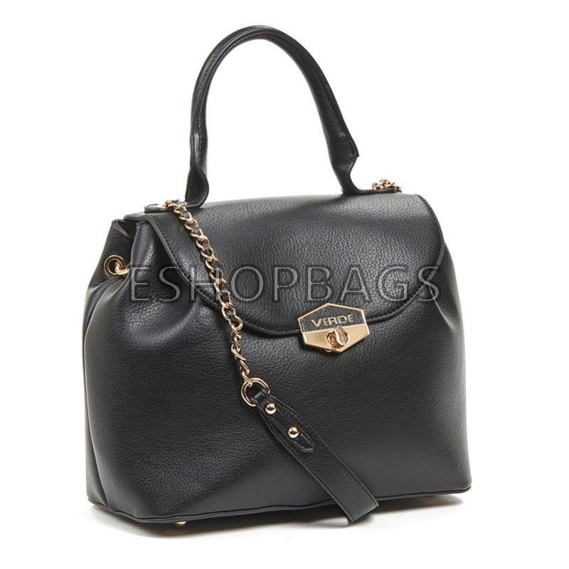 ΓΥΝΑΙΚΕΙΑ ΤΣΑΝΤΑ ΧΕΙΡΟΣ- ΩΜΟΥ VERDE 30*25*14 ΜΑΥΡΟ TSA.101.01.04.250 16-6098