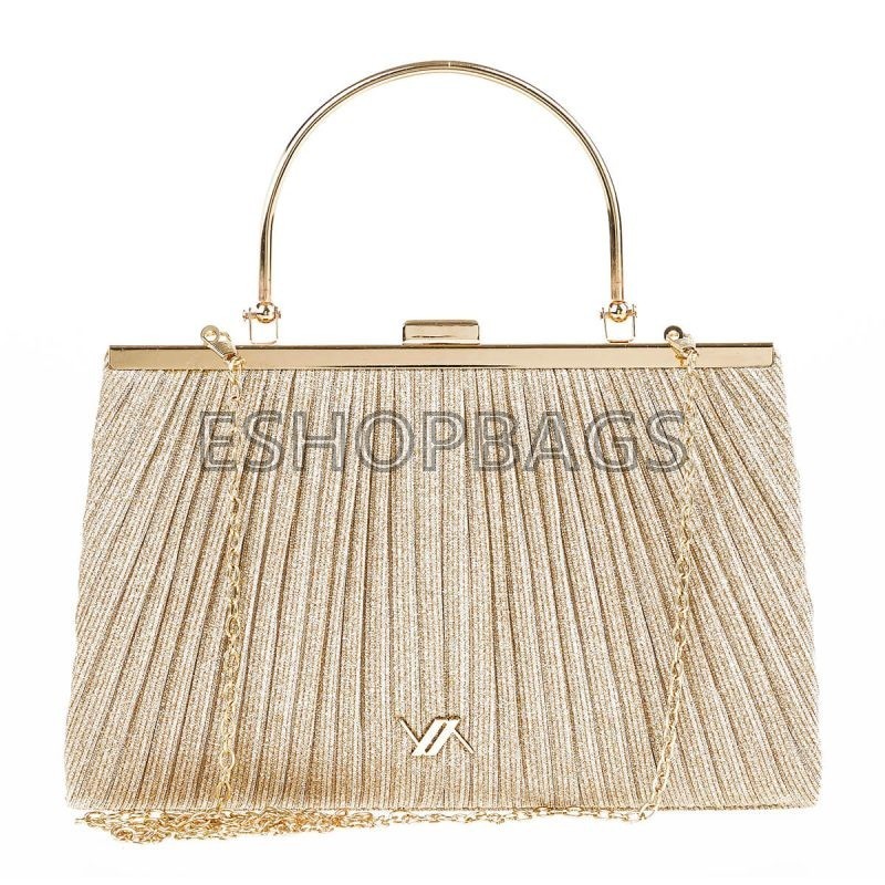 ΓΥΝΑΙΚΕΙΟ ΤΣΑΝΤΑΚΙ CLUTCH ΧΕΙΡΟΣ – ΩΜΟΥ ΑΜΠΙΓΙΕ 25*4*23 VERDE ΧΡΥΣΟ TSA.101.01.151 01-1668