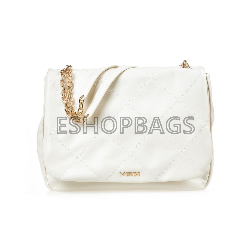 ΓΥΝΑΙΚΕΙΑ ΤΣΑΝΤΑ ΩΜΟΥ VERDE 34*29*8 IVORY TSA.101.01.03.515 16-7357