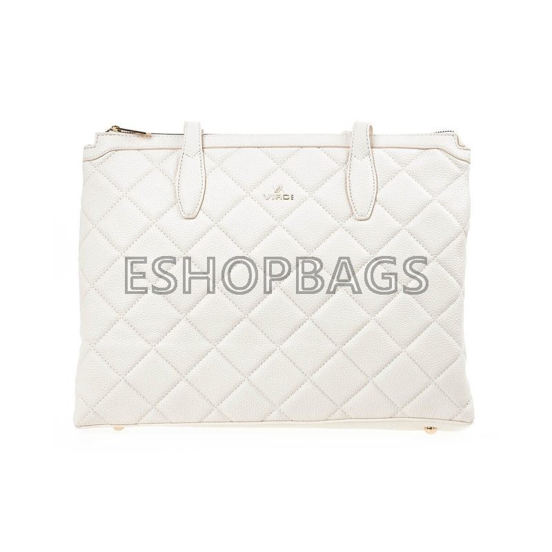 ΓΥΝΑΙΚΕΙΑ ΤΣΑΝΤΑ ΩΜΟΥ VERDE 40*28.5*13 IVORY TSA.101.01.03.519 16-7201