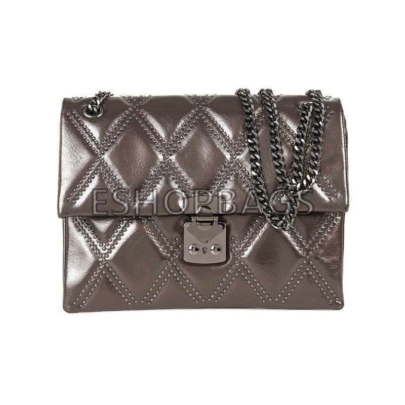 ΓΥΝΑΙΚΕΙΑ ΤΣΑΝΤΑ ΩΜΟΥ – ΧΙΑΣΤΙ VERDE 26*21*11 ΓΚΡΙ ΣΚΟΥΡΟ TSA.101.01.03.538 16-7669