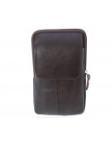 ΤΣΑΝΤΑΚΙ ΖΩΝΗΣ ANNIE LEATHER ΓΝΗΣΙΟ ΔΕΡΜΑ 17*3*11 ΚΑΦΕ ΣΚΟΥΡΟ TSA.101.03.04.055 6657 YP