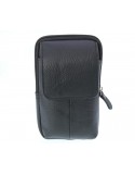 ΤΣΑΝΤΑΚΙ ΖΩΝΗΣ ANNIE LEATHER ΓΝΗΣΙΟ ΔΕΡΜΑ 17*3*11 ΜΑΥΡΟ TSA.101.03.04.055 6657 YP