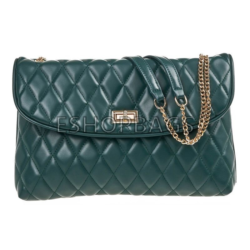 ΓΥΝΑΙΚΕΙΑ ΤΣΑΝΤΑ ΩΜΟΥ VERDE 33,5*21*4,5 ΠΡΑΣΙΝΟ TSA.101.01.03.570 16-7006