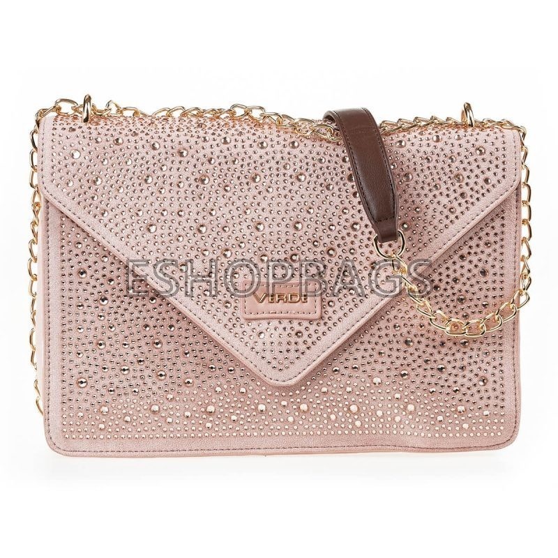 ΓΥΝΑΙΚΕΙΑ ΤΣΑΝΤΑ ΩΜΟΥ – ΧΙΑΣΤΙ VERDE 30*8*21 ΡΟΖ TSA.101.01.03.468 16-7007