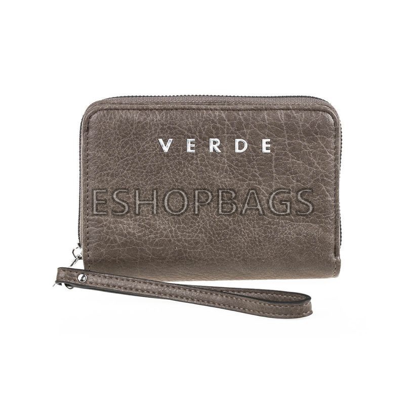 ΓΥΝΑΙΚΕΙΟ ΠΟΡΤΟΦΟΛΙ ΜΙΚΡΟ VERDE 15,5*14*2,5 ΓΚΡΙ POR.104.02.251 18-1452