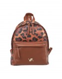 ΓΥΝΑΙΚΕΙΑ ΤΣΑΝΤΑ ΠΛΑΤΗΣ – BACKPACK ANIMAL PRINT VERDE 33,5*29*13 ΚΑΦΕ TSA.101.04.05.398 16-8034