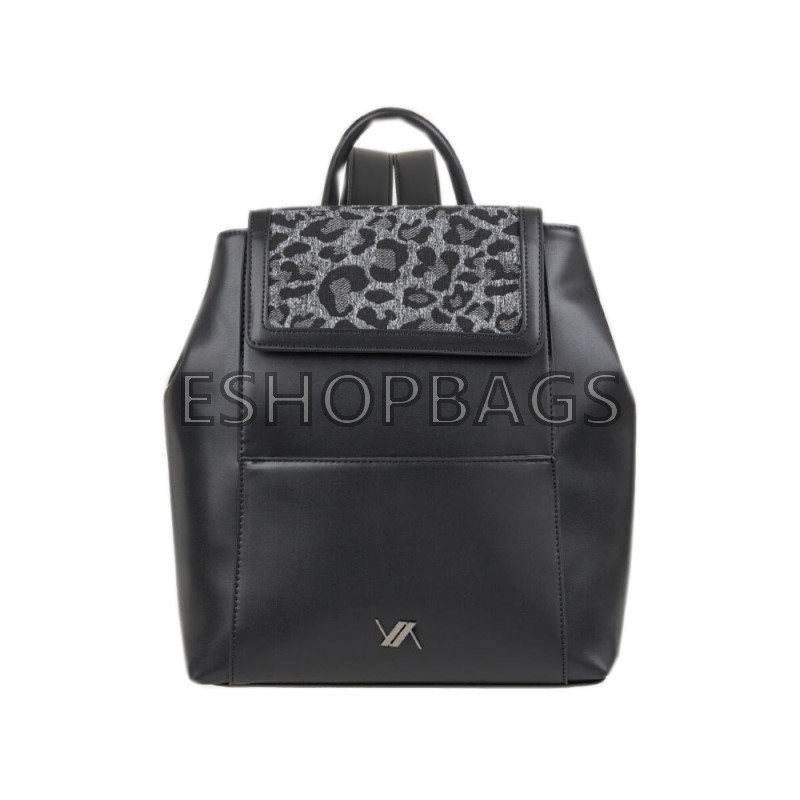 ΓΥΝΑΙΚΕΙΑ ΤΣΑΝΤΑ ANIMAL PRINT ΠΛΑΤΗΣ – BACKPACK VERDE 34*28*12 ΜΑΥΡΟ TSA.101.04.05.415 16-8311
