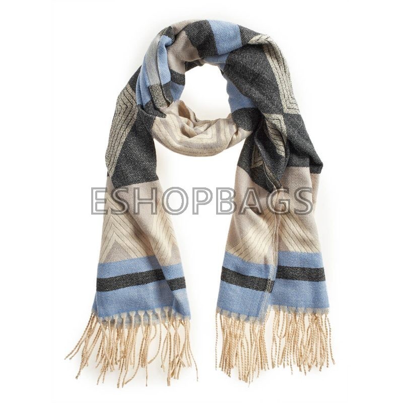 ΓΥΝΑΙΚΕΙΟ ΚΑΣΚΟΛ ΜΠΛΕ ΜΕ ΣΧΕΔΙΑ VERDE TSA.101.01.22.016 06-1156