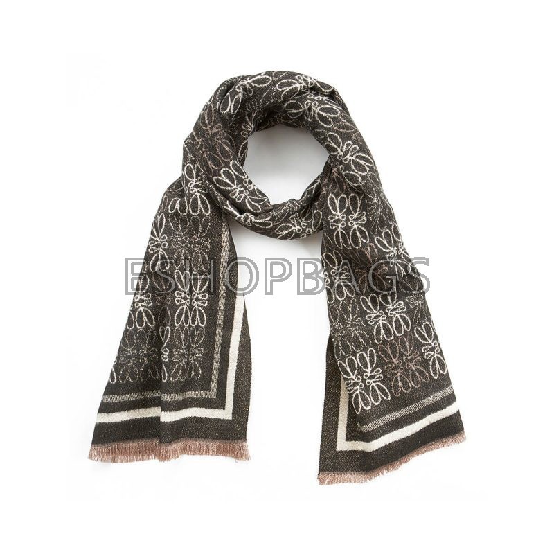 ΓΥΝΑΙΚΕΙΟ ΚΑΣΚΟΛ ΜΑΥΡΟ ΜΕ ΛΟΥΛΟΥΔΙΑ VERDE TSA.101.01.22.018 06-1255