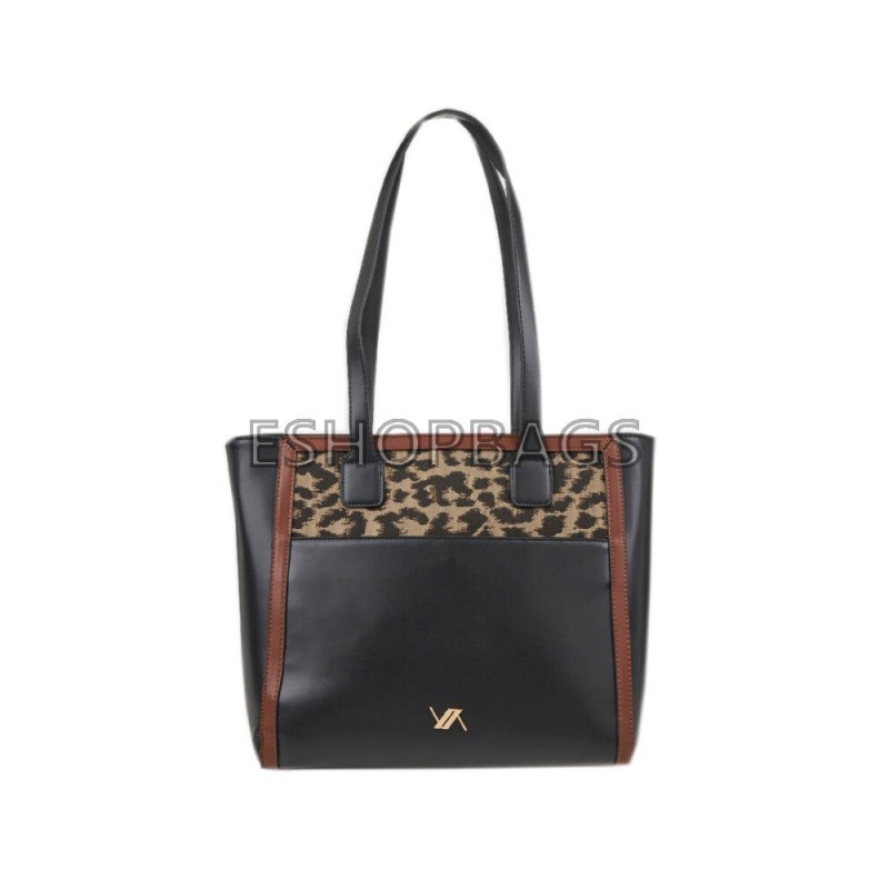 ΓΥΝΑΙΚΕΙΑ ΤΣΑΝΤΑ ANIMAL PRINT ΩΜΟΥ ΜΕΓΑΛΗ VERDE 39*28,5*11 ΚΑΦΕ TSA.101.01.03.701 16-8309