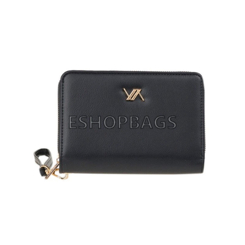 ΓΥΝΑΙΚΕΙΟ ΠΟΡΤΟΦΟΛΙ VERDE 18,5*10*3 ΜΑΥΡΟ POR.104.02.289 18-1542