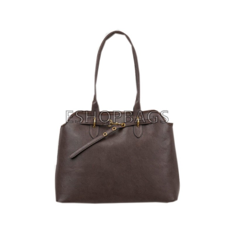 ΓΥΝΑΙΚΕΙΑ ΤΣΑΝΤΑ ΩΜΟΥ ΜΕΓΑΛΗ VERDE 39,5*31*13,5 ΚΑΦΕ TSA.101.01.03.695 16-8195