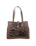 ΓΥΝΑΙΚΕΙΑ ΤΣΑΝΤΑ ΩΜΟΥ ΜΕΓΑΛΗ VERDE 36*29*12 ANIMAL PRINT ΚΑΦΕ TSA.101.01.03.716 16-8324