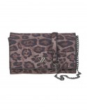 ΓΥΝΑΙΚΕΙΑ ΤΣΑΝΤΑ ΧΙΑΣΤΙ SUEDE VERDE 23*14,5*5 ANIMAL PRINT ΜΑΥΡΟ TSA.101.01.02.320 16-8298