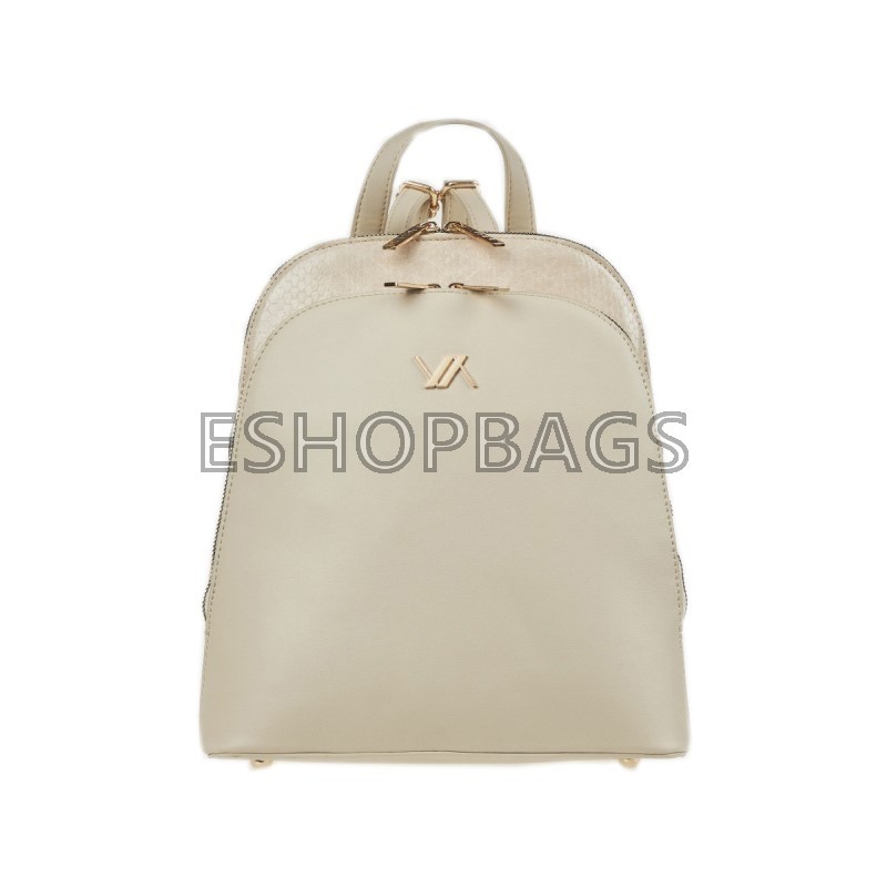 ΓΥΝΑΙΚΕΙΑ ΤΣΑΝΤΑ ΠΛΑΤΗΣ – BACKPACK VERDE 31*25,5*13 IVORY TSA.101.04.05.425 16-8404