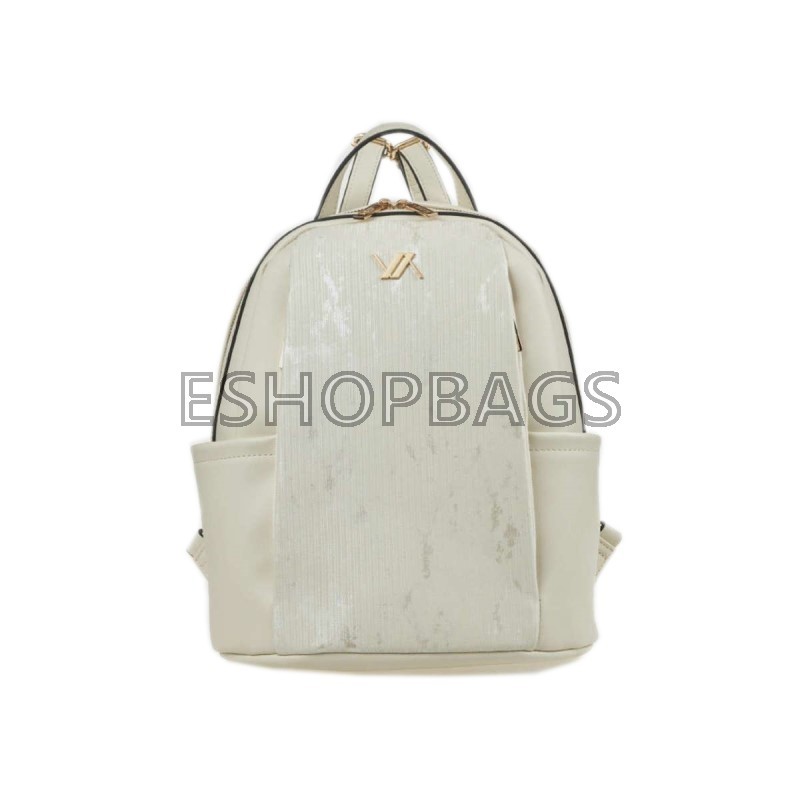 ΓΥΝΑΙΚΕΙΑ ΤΣΑΝΤΑ ΠΛΑΤΗΣ – BACKPACK VERDE 30*25,5*14 IVORY TSA.101.04.05.426 16-8366