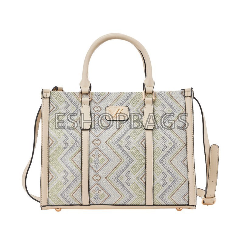 ΓΥΝΑΙΚΕΙΑ ΤΣΑΝΤΑ ΧΕΙΡΟΣ – ΩΜΟΥ VERDE 23,5*19,5*11,5 IVORY TSA.101.01.04.425 16-8512