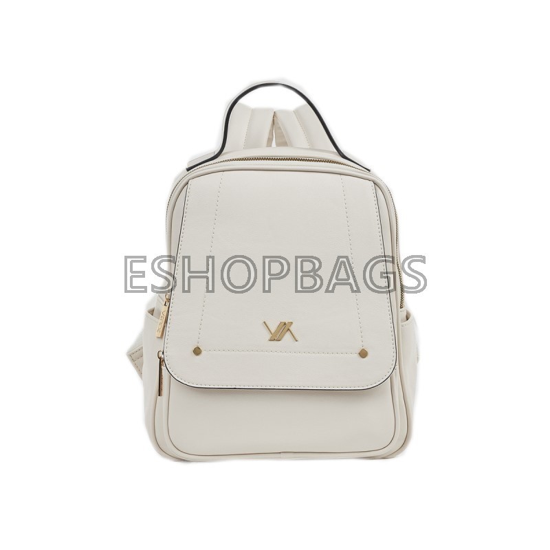 ΓΥΝΑΙΚΕΙΑ ΤΣΑΝΤΑ ΠΛΑΤΗΣ – BACKPACK VERDE 32*26*12 IVORY TSA.101.04.05.430 16-8017
