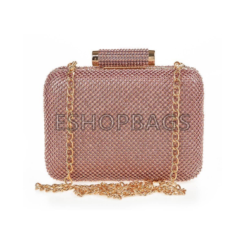 ΓΥΝΑΙΚΕΙΟ ΑΜΠΙΓΙΕ ΤΣΑΝΤΑΚΙ CLUTCH VERDE 17,5*7*15 ΡΟΖ TSA.101.01.207 01-1698