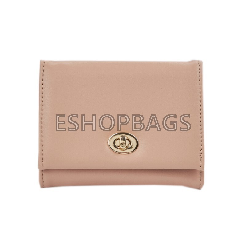 ΓΥΝΑΙΚΕΙΟ ΠΟΡΤΟΦΟΛΙ ΣΥΝΘΕΤΙΚΟ ΔΕΡΜΑ VERDE 14*11*3 NUDE POR.104.02.323 18-1596