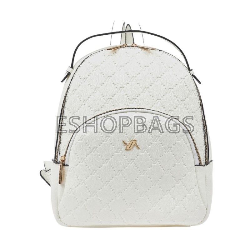 ΓΥΝΑΙΚΕΙΑ ΤΣΑΝΤΑ ΠΛΑΤΗΣ – BACKPACK VERDE 29*26,5*15 ΑΣΠΡΟ TSA.101.04.05.436 16-8594