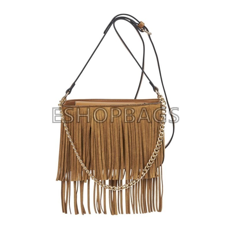 ΓΥΝΑΙΚΕΙΑ ΤΣΑΝΤΑ ΩΜΟΥ – ΧΙΑΣΤΙ SUEDE ΜΕ ΚΡΟΣΙΑ VERDE 34,5*28*11,5 CAMEL TSA.101.01.03.757 16-8707