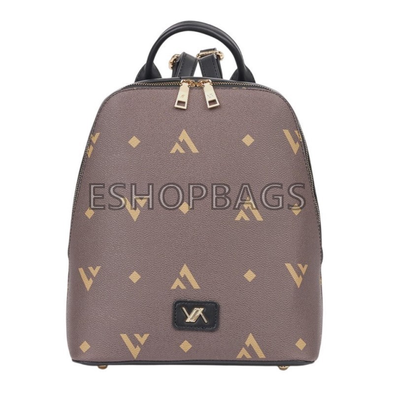 ΓΥΝΑΙΚΕΙΑ ΤΣΑΝΤΑ ΠΛΑΤΗΣ – BACKPACK VERDE 26*30*15 ΚΑΦΕ TSA.101.04.05.445 16-8973