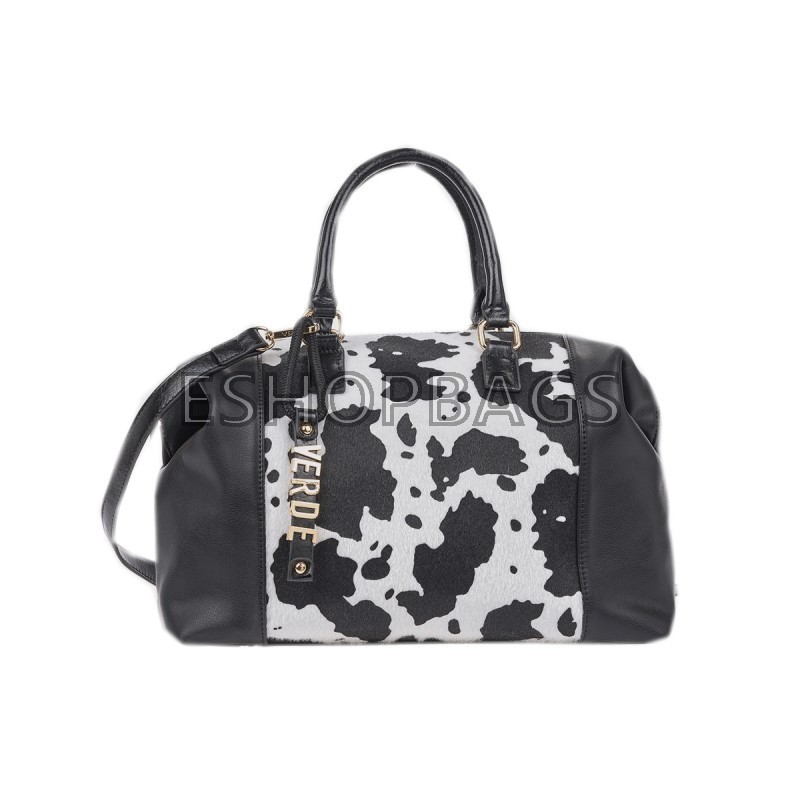 ΓΥΝΑΙΚΕΙΑ ΤΣΑΝΤΑ ΧΕΙΡΟΣ – ΧΙΑΣΤΙ VERDE 34,5*21,5*13 ANIMAL PRINT ΜΑΥΡΟ TSA.101.01.04.461 16-8928