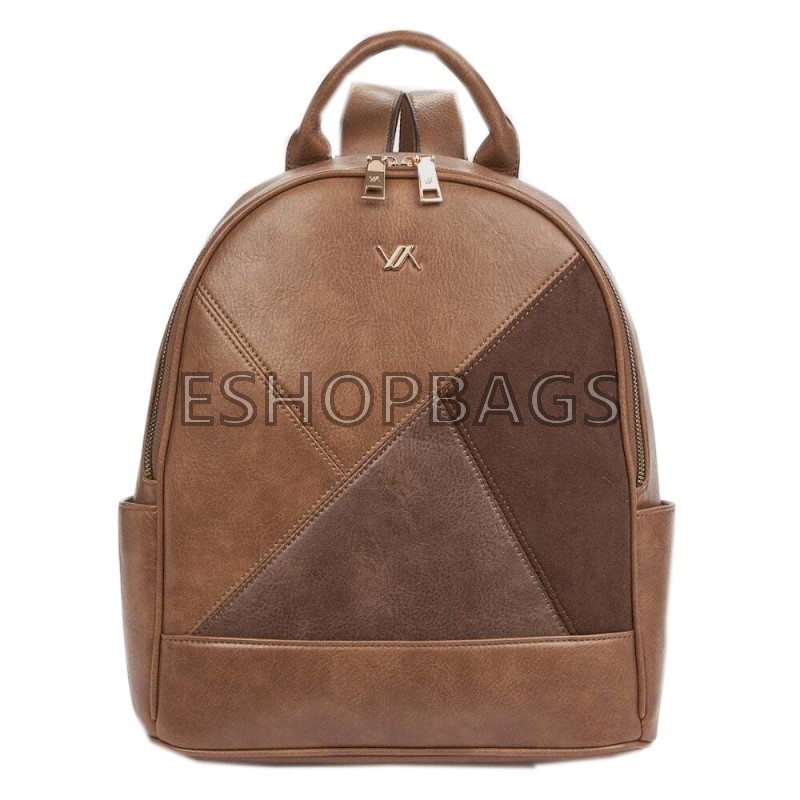 ΓΥΝΑΙΚΕΙΑ ΤΣΑΝΤΑ ΠΛΑΤΗΣ – BACKPACK VERDE 28*33*13 ΚΑΦΕ TSA.101.04.05.450 16-8901